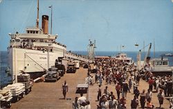 Arriving ship at Santa Catalina, California harbor. 1955 Santa Catalina Island, CA Postcard Postcard Postcard