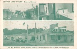 Clover Leaf court Topeka, KS Postcard Postcard Postcard