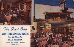 The Feed Bag Western Dining Room Mesa, AZ Postcard Postcard Postcard