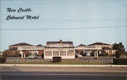 New Castle Colonial Motel Postcard