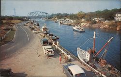 Shinnecock Canal at Historic Long Island Hampton Bays, NY Milt Price Postcard Postcard Postcard