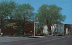 Gensee County Building, Courthouse and Upton Monument Postcard