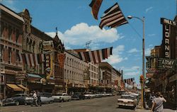 Sixteenth Street Lincoln Highway Cheyenne, WY Postcard Postcard Postcard