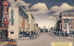 Capitol Avenue Cheyenne, WY Postcard Postcard Postcard