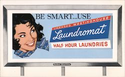 Be Smart...Use Licensed Westinghouse Half Hour Laundries Postcard