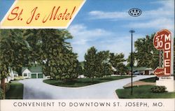 St. Jo Motel St. Joseph, MO Postcard Postcard Postcard