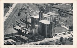 Bird's Eye View of The Quaker Oats Company St. Joseph, MO Postcard Postcard Postcard