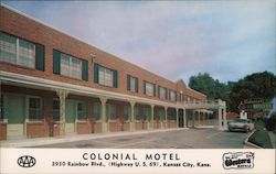 Colonial Motel Postcard