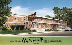 University Motel Postcard