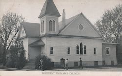 President Truman's church, photograph in black and white Independence, MO Postcard Postcard Postcard