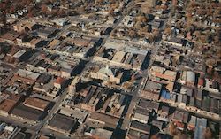 Aerial View of Uptown Business District Independence, MO Postcard Postcard Postcard