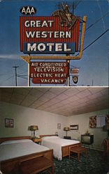 Great Western Motel Independence, MO Postcard Postcard Postcard