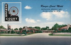 Ranger Court Motel Postcard