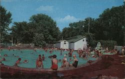 Mineral Water Swimming Pool Lake Maurer Postcard