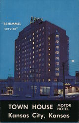 Town House Motor Hotel Postcard