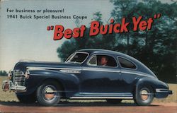 1941 Buick Special Business Coupe Postcard