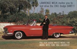 1961 Dodge Dart - Lawrence Welk Invites You to Test Drive Cars Postcard Postcard Postcard