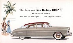 The Fabulous New Hudson Hornet Four-Door Sedan Cars Postcard Postcard Postcard