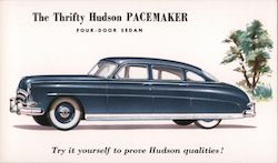 The Thrifty Huson Pacemaker Four-Door Sedan Cars Postcard Postcard Postcard