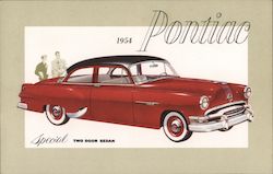 1954 Pontiac Special Two Door Sedan Postcard