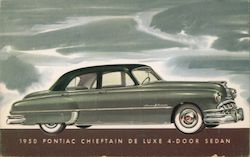 1950 Pontiac Chieftain Deluxe 4-Door Sedan Postcard