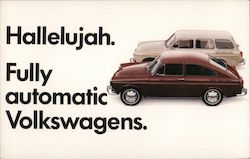 Hallelujah. Fully Automatic Volkswagens. Cars Postcard Postcard 