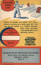 Marathon Service Station Urbana, OH Postcard Postcard Postcard