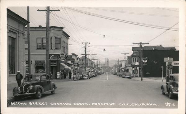 Second Street Looking South Crescent City California