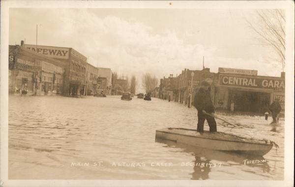 Flood on Main Street, December 1937 Alturas California