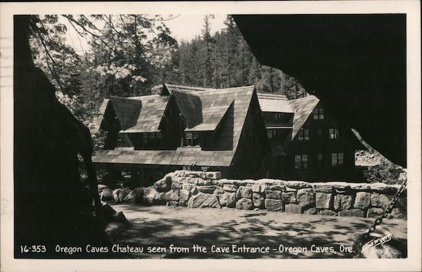 Chateau Seen From the Cave Entrance Oregon Caves National Monument