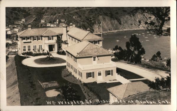 Wm Wrigley Jr Residence at Avalon, Cal. Santa Catalina Island California
