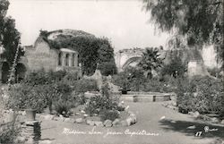 Mission Buildings and Garden Postcard