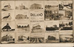 Delano Scenes The Land of Early Products Postcard