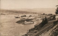 Columbia River “Cascade Locks” Postcard