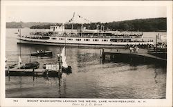 Mount Washington Leaving The Weirs Postcard