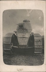 WWI Armored Tank Postcard