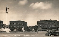 Angola City Square Indiana Postcard Postcard Postcard