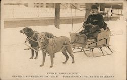Fred E. Vaillancourt, Amputee - General Advertising Dog Team Postcard