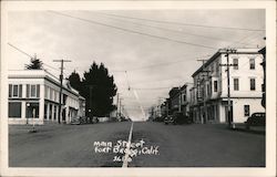 Main Street Fort Bragg, CA Postcard Postcard Postcard