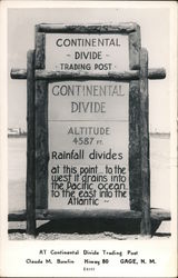 At Continental Divide Trading Post Hiway 80 Postcard