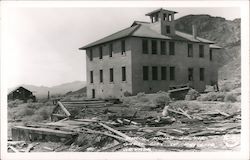 School House at the Ghost City of Rhyolite Postcard
