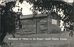 Birthplace of Home on the Range Smith County Postcard