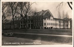 Station Hospital Fort Leavenworth, KS Postcard Postcard Postcard