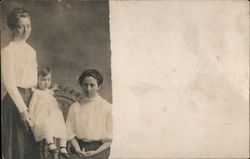 Two Women and a Baby Postcard