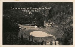 Close up view of Stratosphere Bowl Postcard