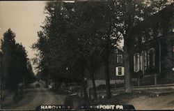 Looking Down Hanover Street in Union Deposit, PA Postcard