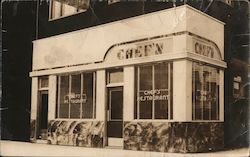 Chef's Restaurant Building Postcard