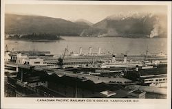 Canadian Pacific Railway Co.'s Docks Postcard