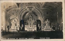 Interior or Assumption Church Postcard