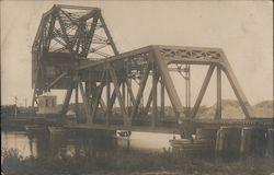 Railroad Bridge Across Cape Cod Canal Bourne, MA Postcard Postcard Postcard